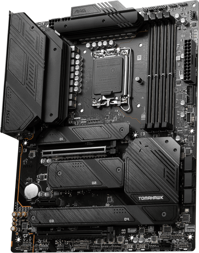 MSI Motherboard Z790 A1700 ATX DDR5 Memory 4 Memory Slots (MAGZ790TOMAHAWKWIFI) thumbnail
