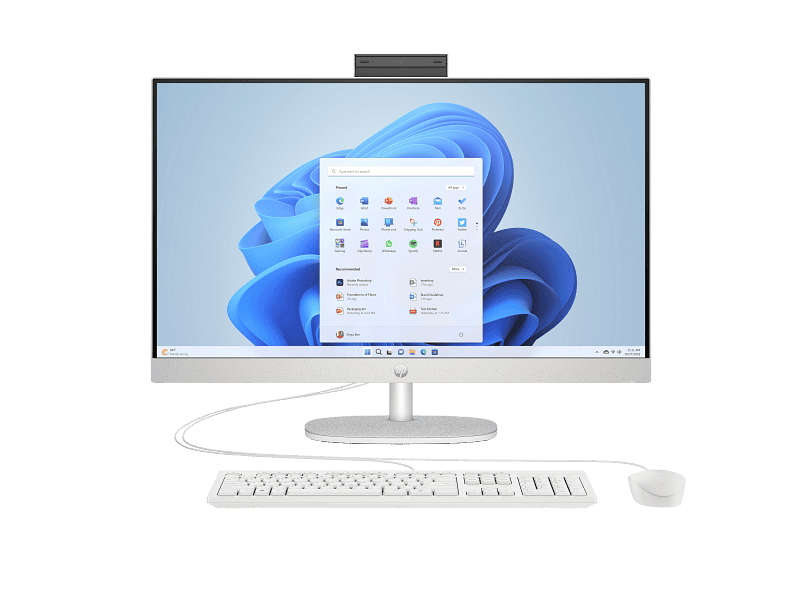 HP 27-cr0045na Intel Core i5-1335U 8GB RAM 512GB SSD 27  Windows 11 Home All-in-One PC - White - BM5M1EA#ABU (BM5M1EA) thumbnail