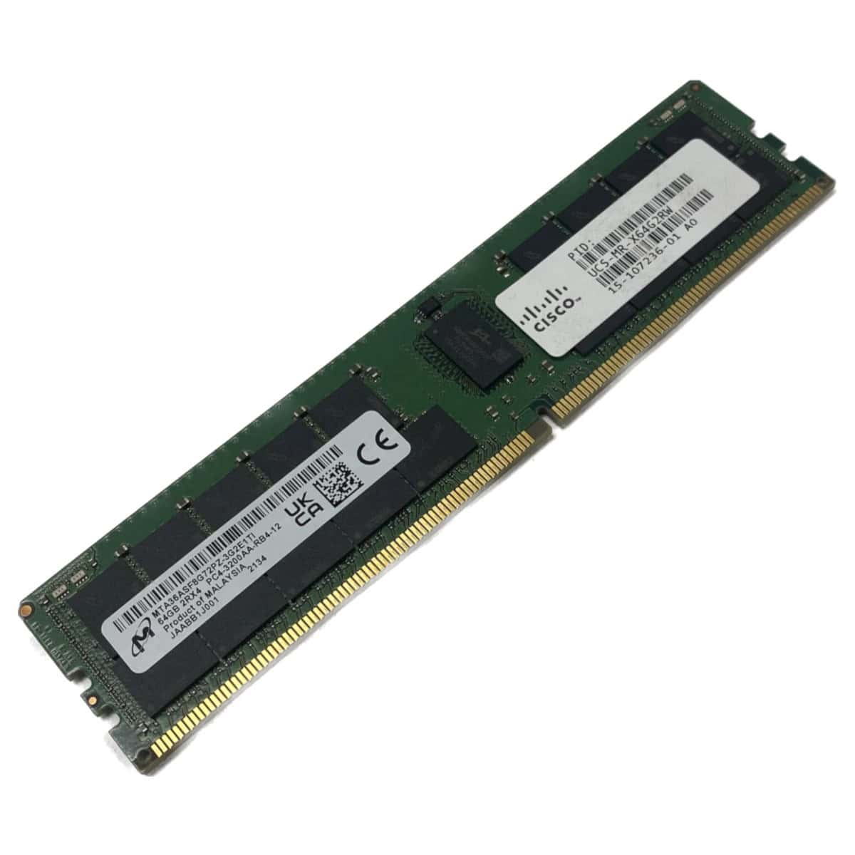 Cisco 64GB (1*64GB) 2RX4 (UCSX-MR-X64G2RW-RFB) thumbnail