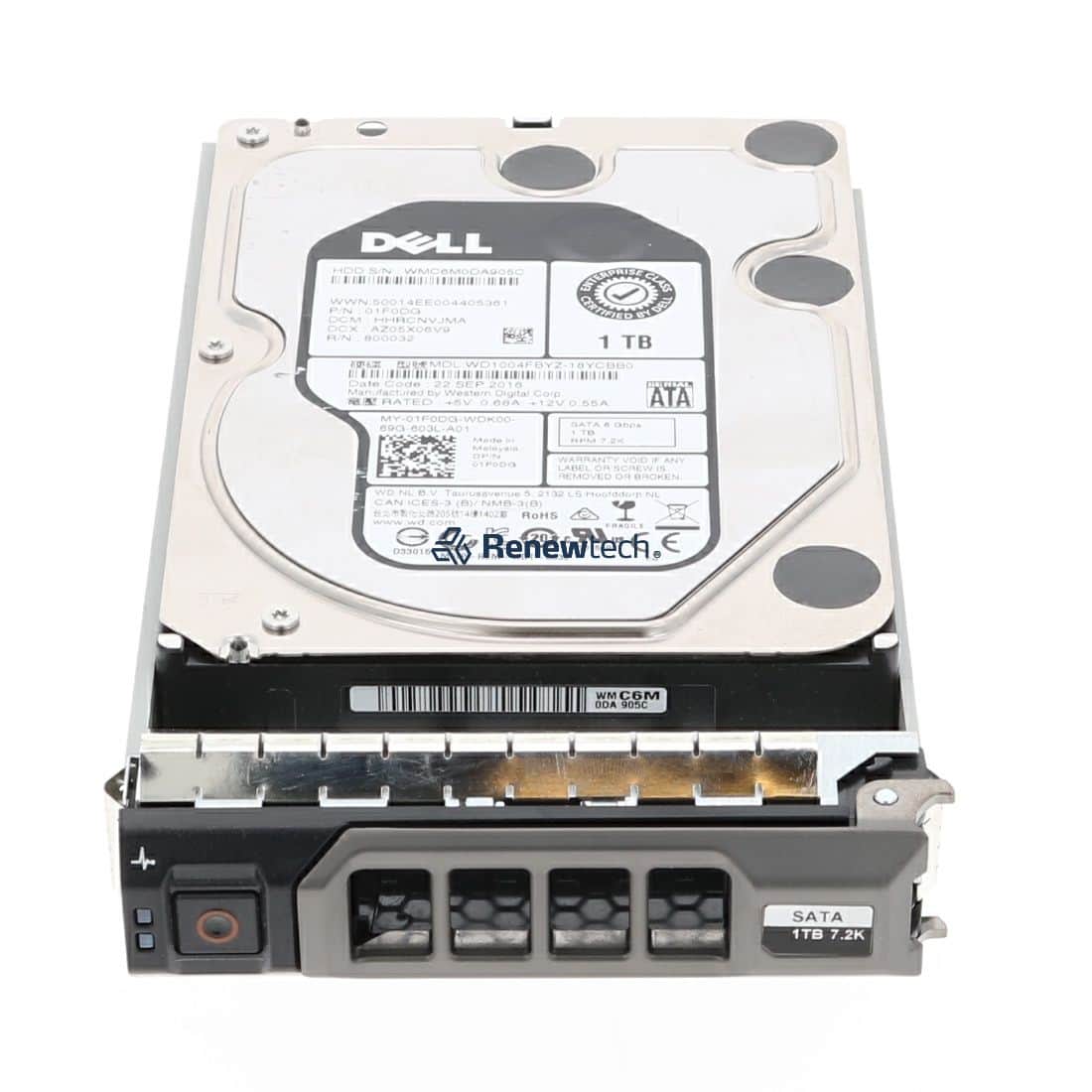 Dell 1TB 7.2K 6G 3.5INCH SATA HDD (CW76M-RFB) thumbnail