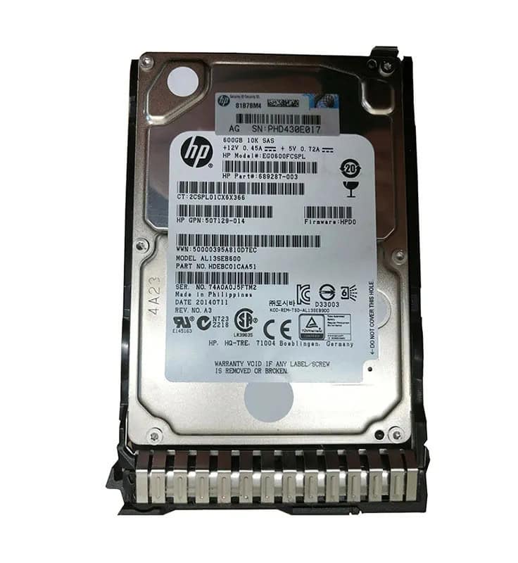 HP SPS-DRV HD 600GB 10K SFF (613922-001-RFB) thumbnail