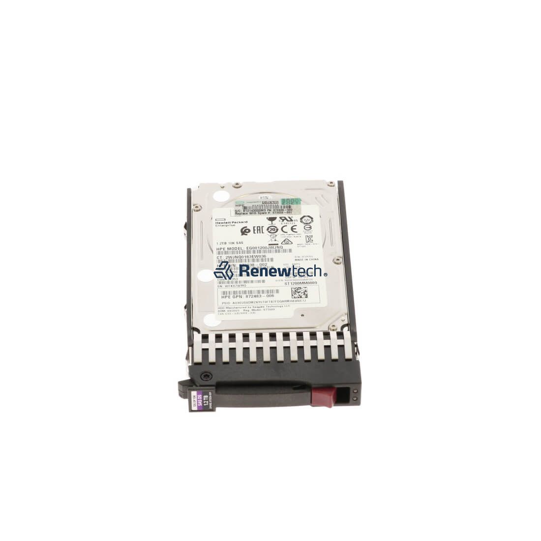 HP 1.2TB SAS 12G 10K SFF DS ST (873036-001-RFB) thumbnail