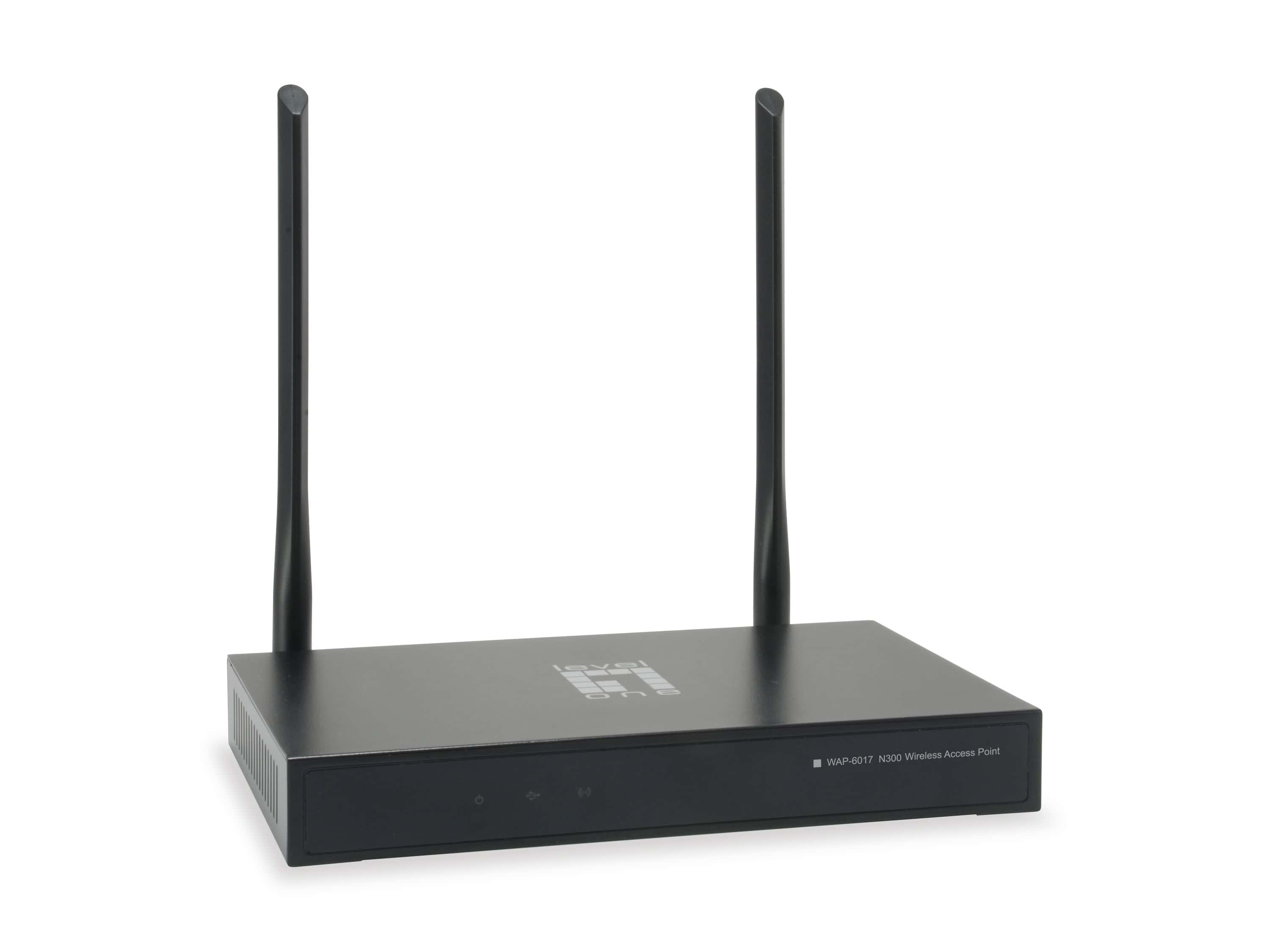 LevelOne WAP-6017 draadloos toegangspunt (WAP) 300 Mbit/s Zwart (WAP-6017) thumbnail