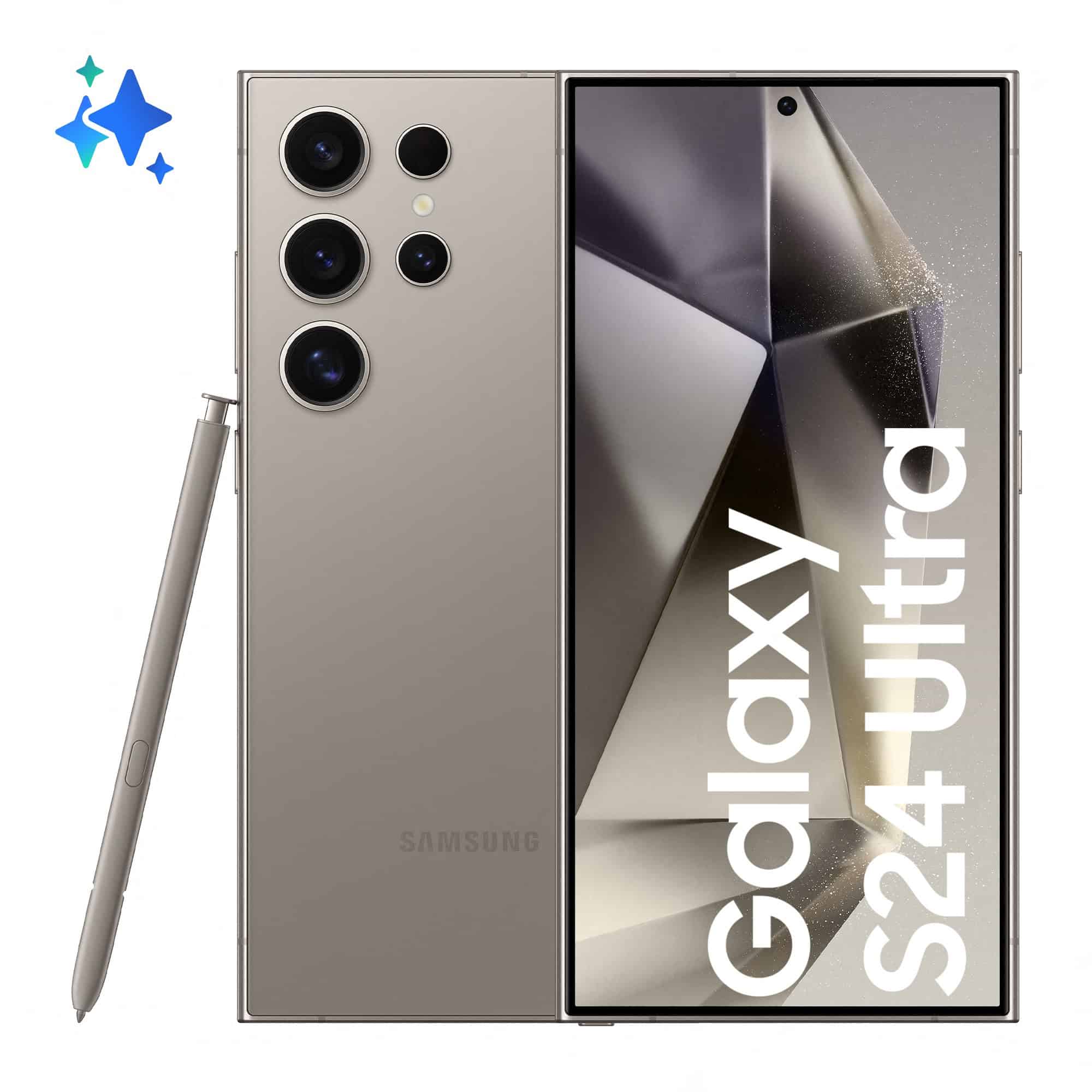 Samsung Galaxy S24 Ultra 17,3 cm (6.8") Dual SIM 5G USB Type-C 12 GB 256 GB 5000 mAh Grijs, Titanium (SM-S928BZTGEUE) thumbnail