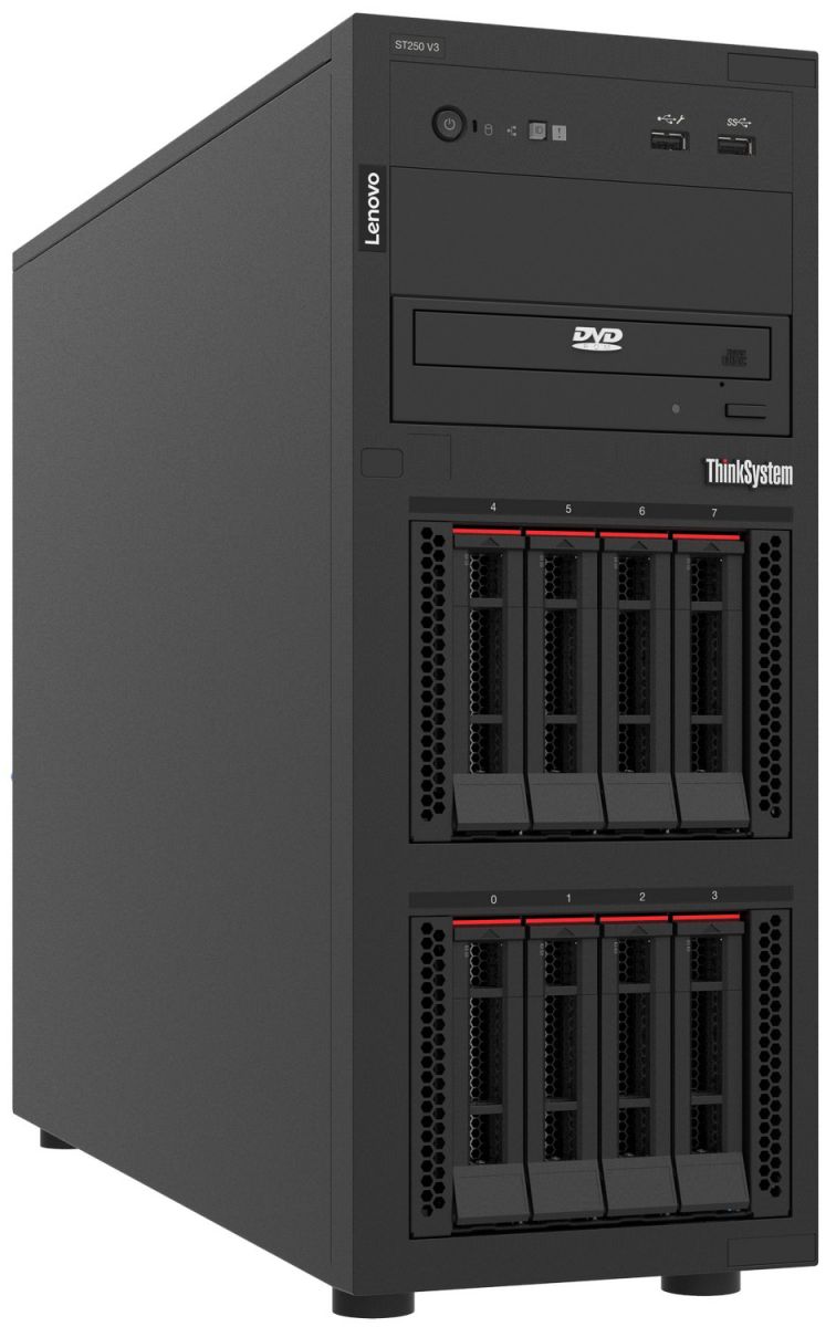 Lenovo ThinkSystem ST250 V3 - Server - Tower - 4U - 1-Weg - 1 x Xeon 6353P - RAM 32 GB - Hot-Swap 6.4 cm (2.5) (7DCEA04XEA) thumbnail