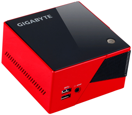 GIGABYTE GB-BXI5-4570R PC/workstation barebone Nettop Zwart, Rood (GB-BXI5-4570R) thumbnail
