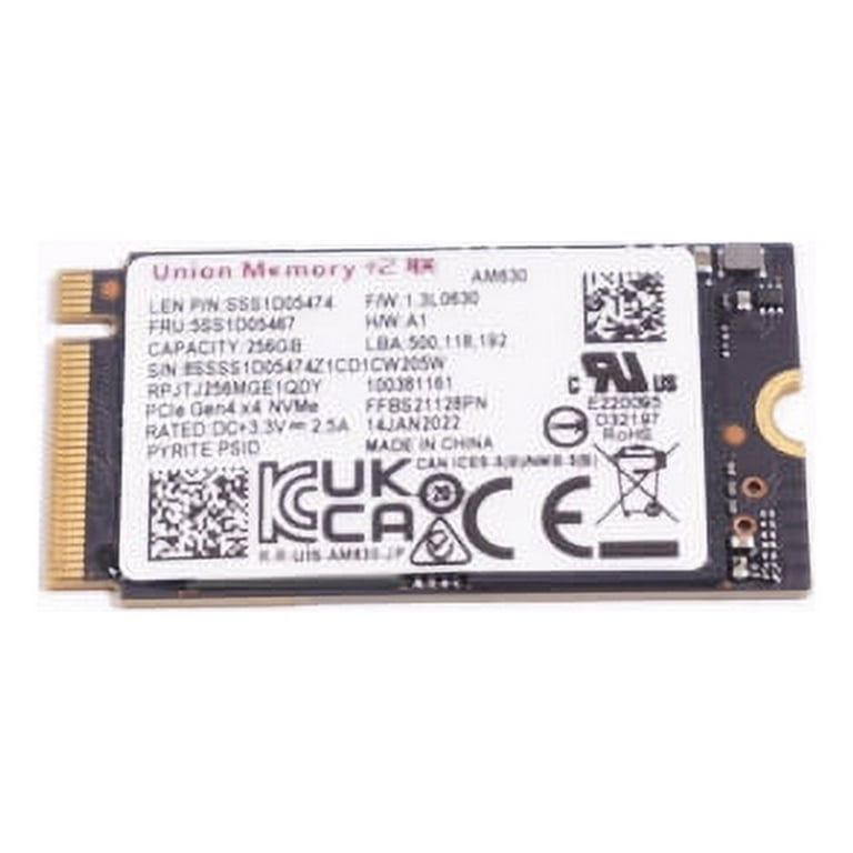 Lenovo SSD SAM PM9B1 256G 2242 PCIe (5SS1C09730) (5SS1C09730) thumbnail