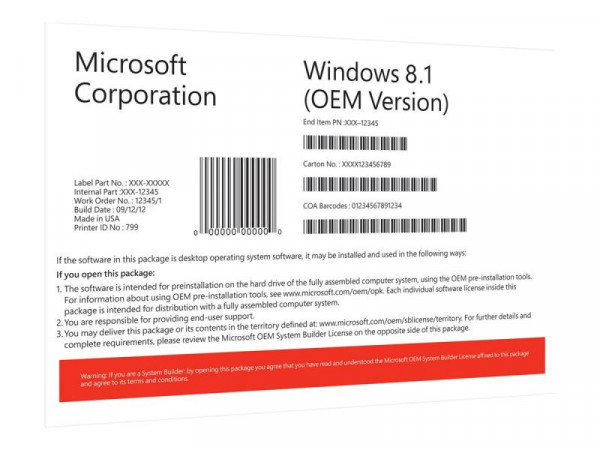 Microsoft WINDOWS 8 32b DSP DVD Niederländisch (WN7-00366) thumbnail