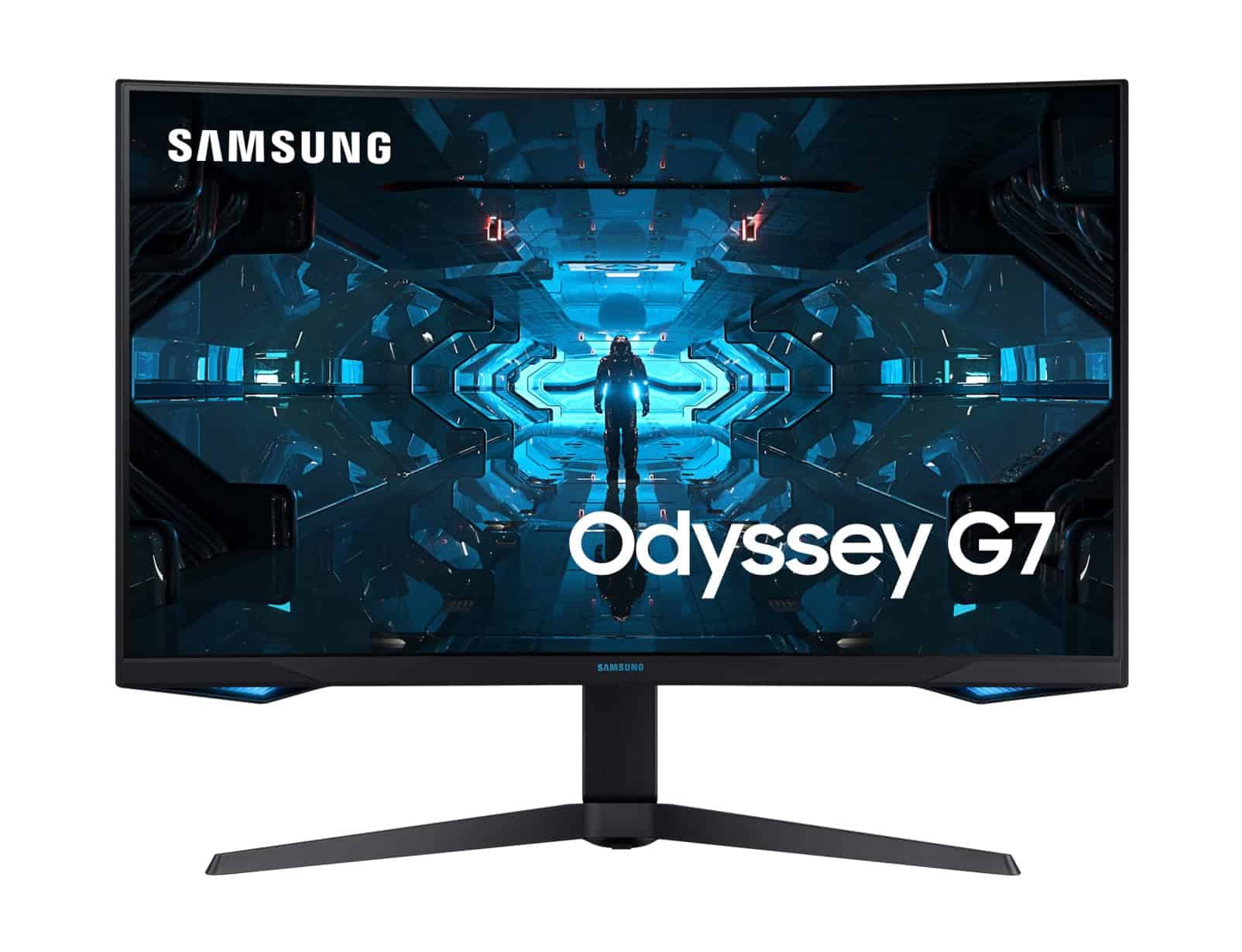 Samsung G Series Odyssey G7 computer monitor 81,3 cm (32") 2560 x 1440 Pixels Quad HD QLED Zwart (LC32G74TQSUXZG) thumbnail