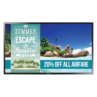 Samsung ED32C Digitale signage flatscreen 81,3 cm (32") LED 330 cd/m² WXGA Zwart (LH32EDCPLBC/EN) thumbnail