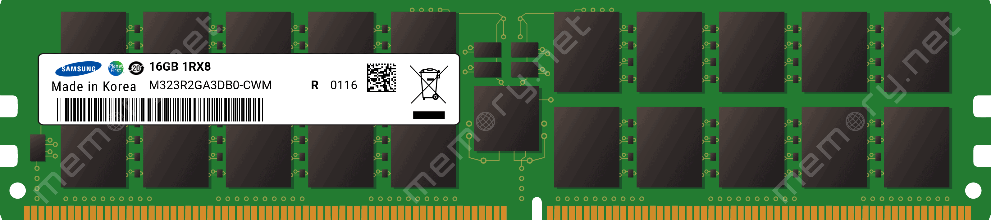 Samsung RAM DDR5 16GB / PC5600 /UB/ 1Rx8/ Samsung (M323R2GA3PB0-CWM) thumbnail