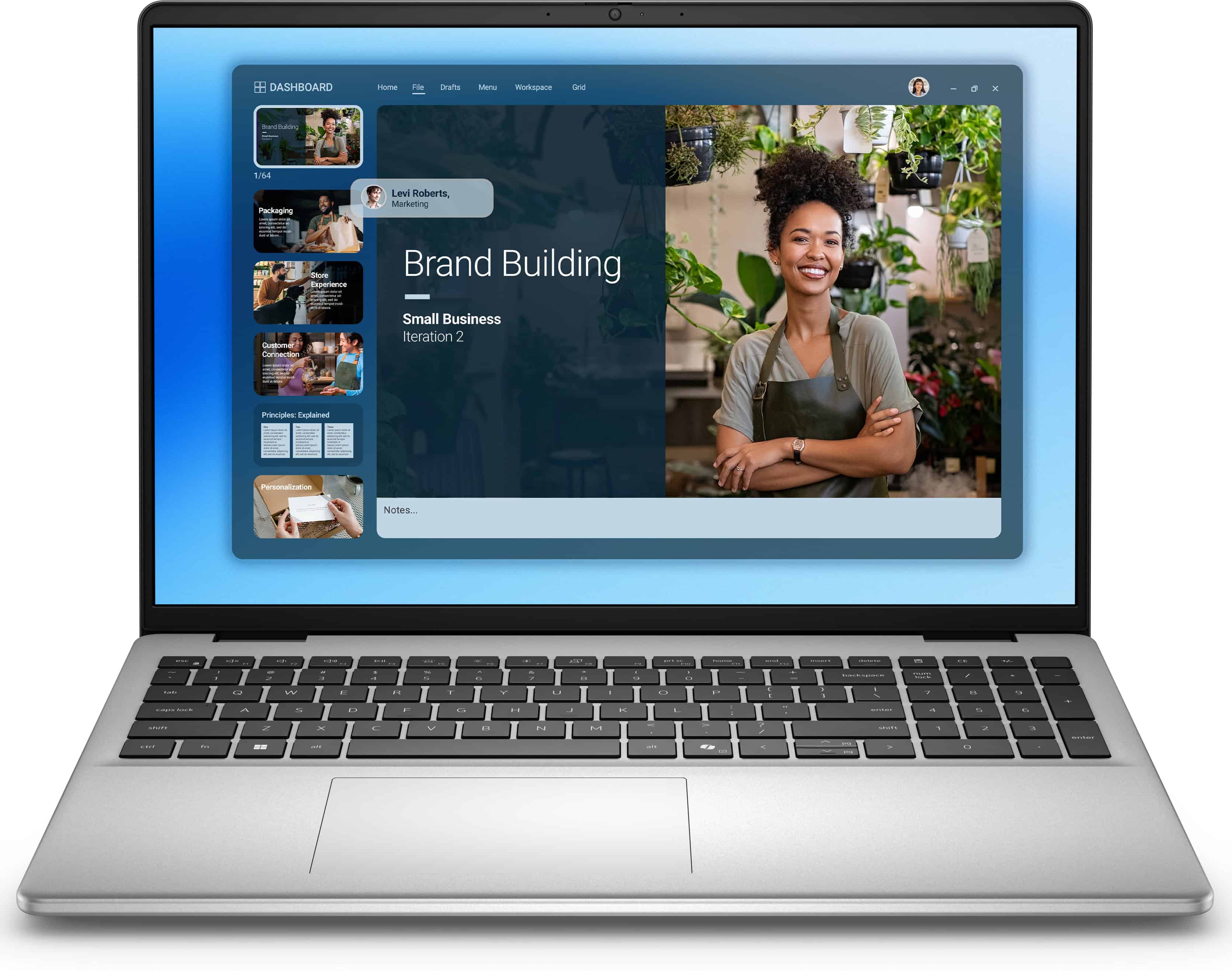 Dell Pro 14 Plus Laptop / Intel Core Ultra 7 265U - vPro (12 TOPS NPU -12 cores - tot 5 - 3 GHz) / Windows 11 Pro (3400020793767.1-1) thumbnail