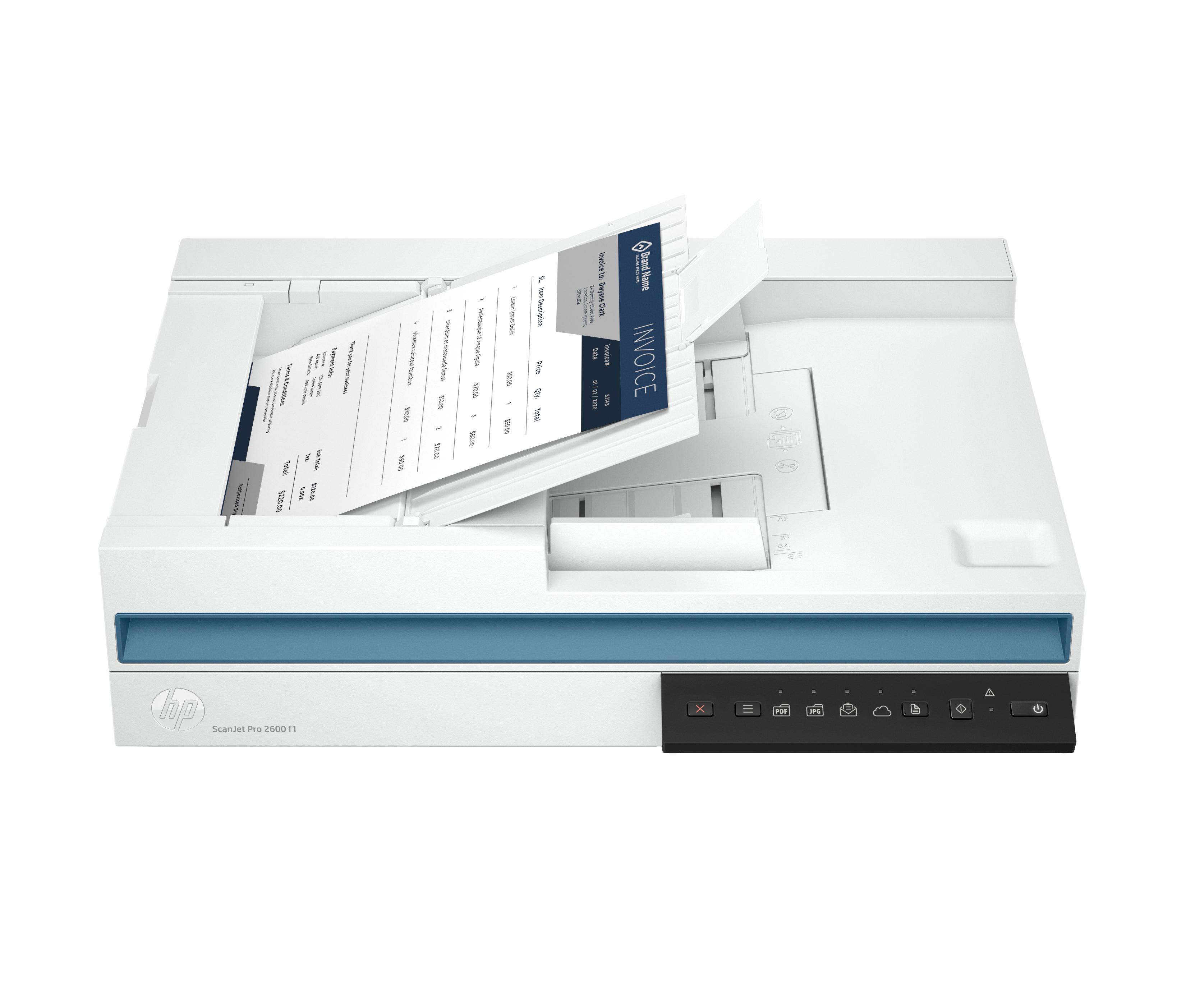 HP ScanJet Pro 2600 f1 Flatbed scanner 1200 x 1200 DPI A4 Wit (20G05A#B19) thumbnail