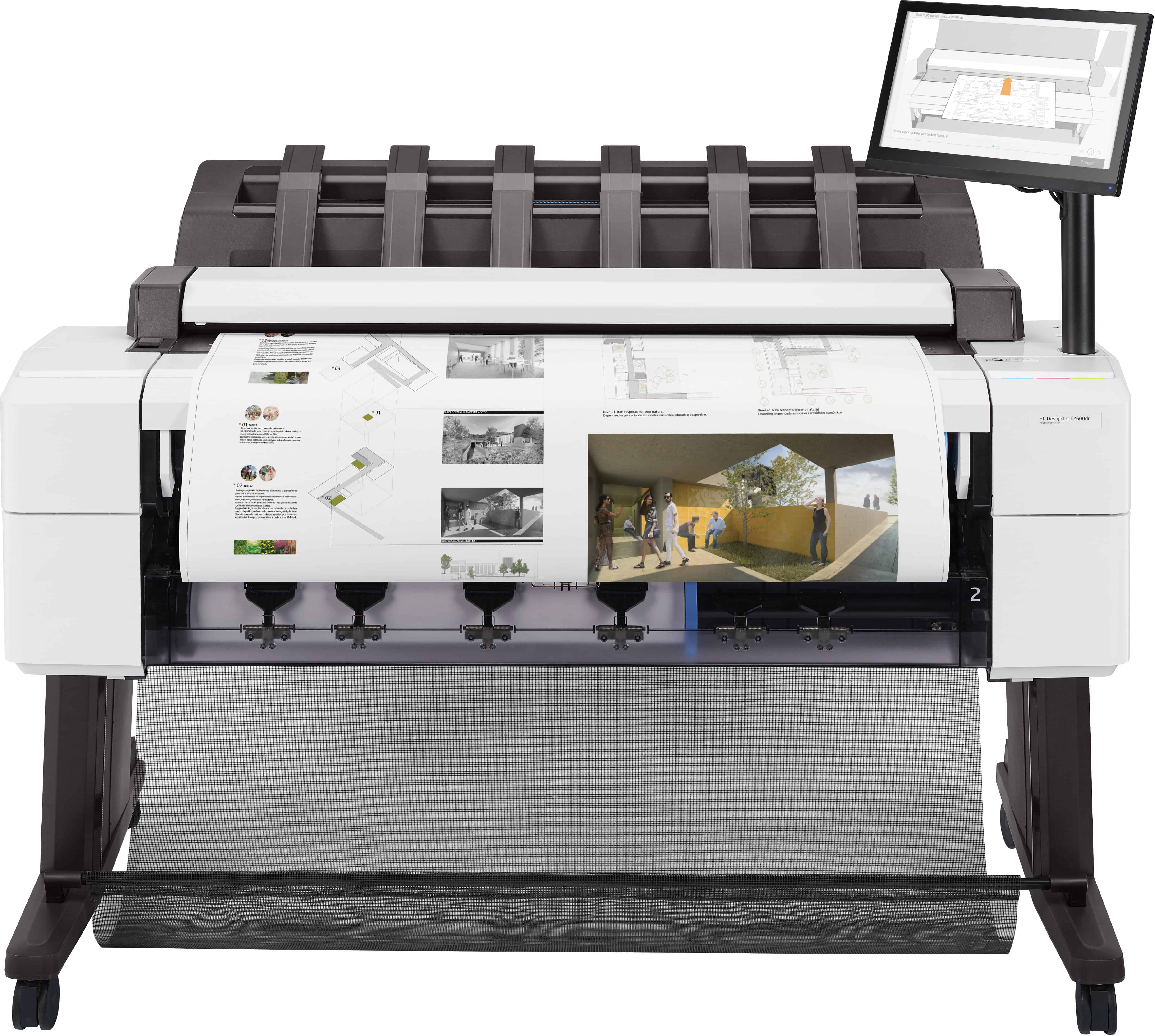 HP Designjet T2600dr 36-inch multifunctionele PostScript-printer (3EK15A#B19) thumbnail
