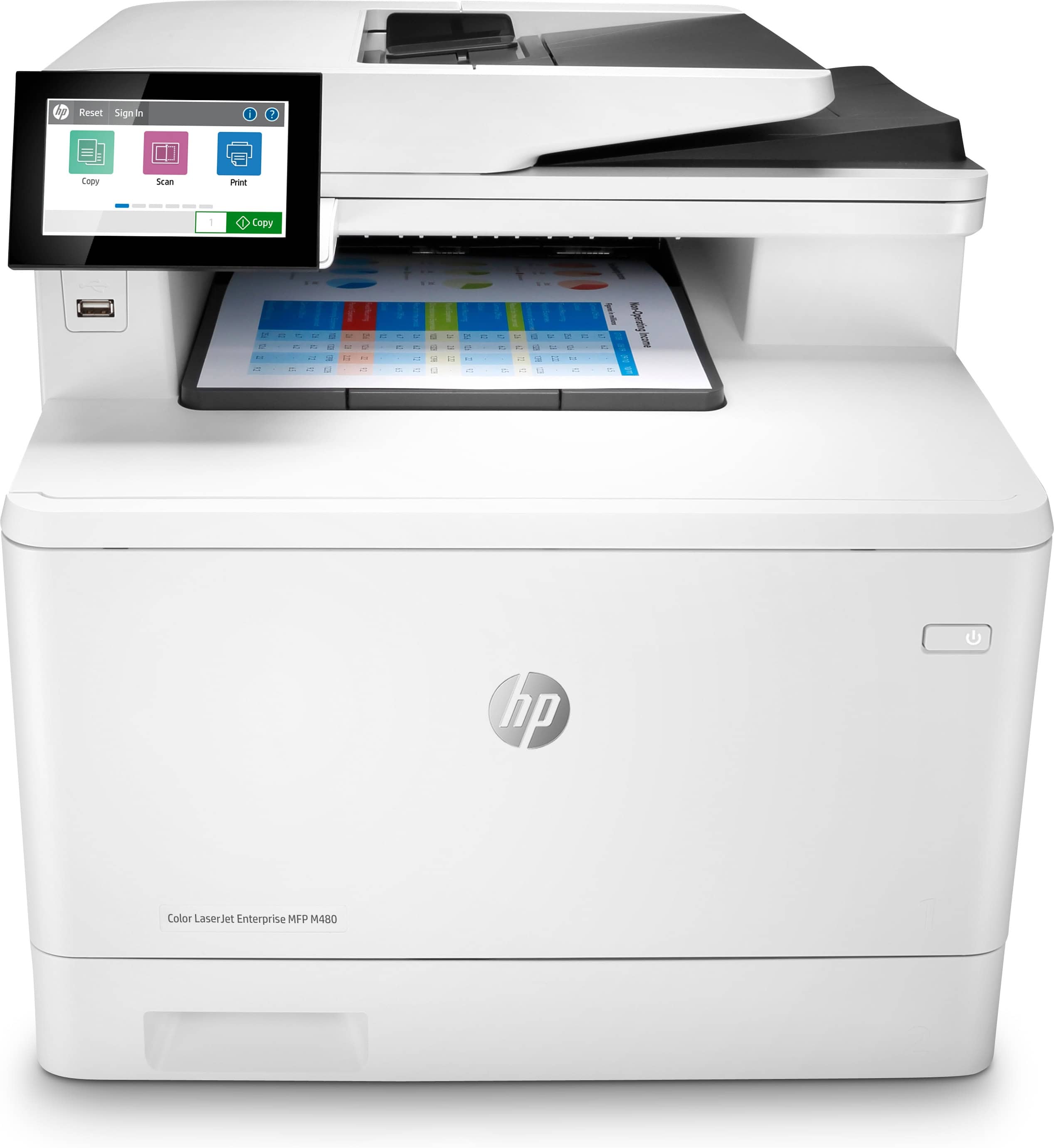 HP Color LaserJet Enterprise MFP M480f (3QA55A#B19) thumbnail