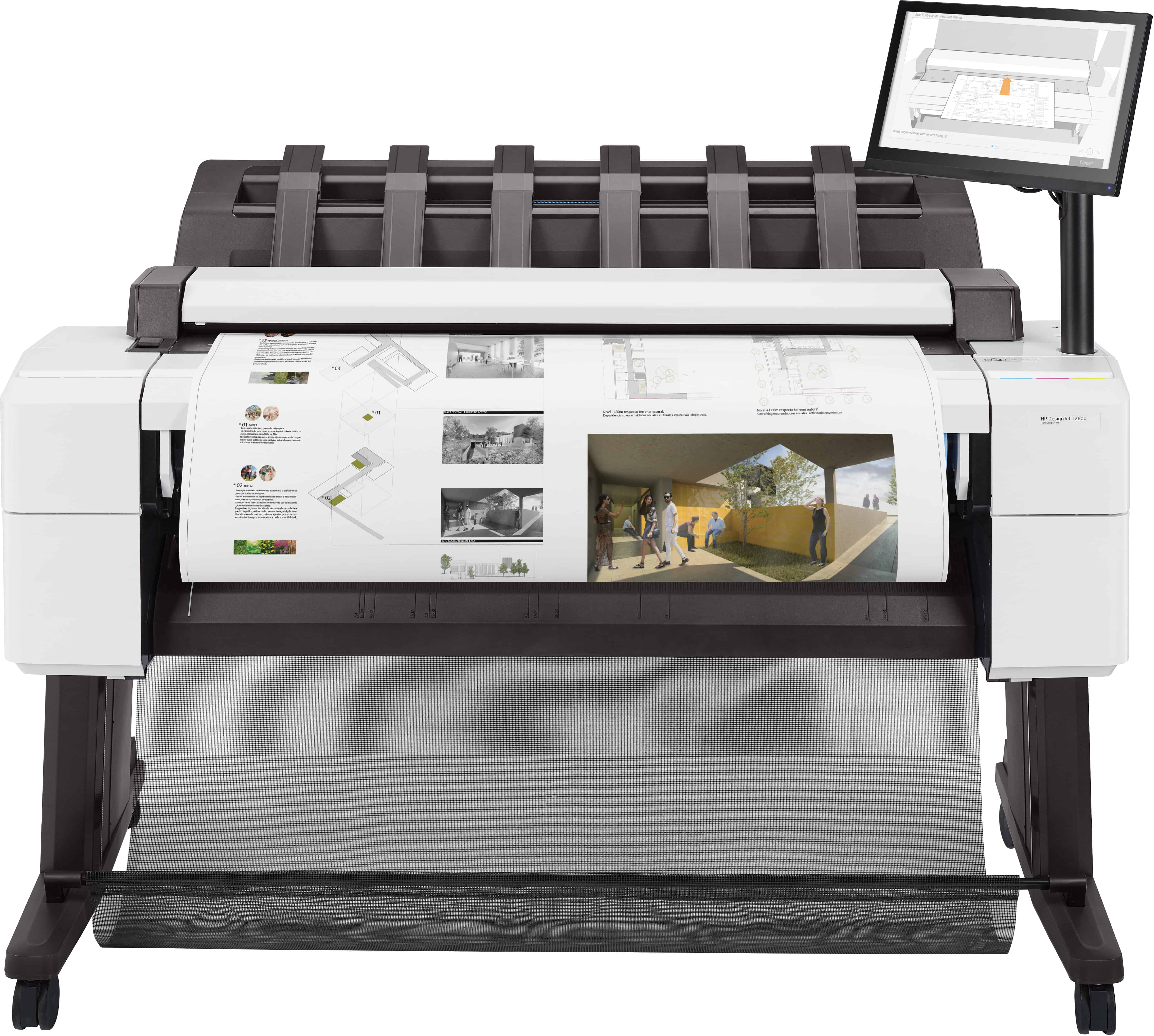 HP Designjet T2600 36-inch multifunctionele PostScript-printer (3XB78A#B19) thumbnail