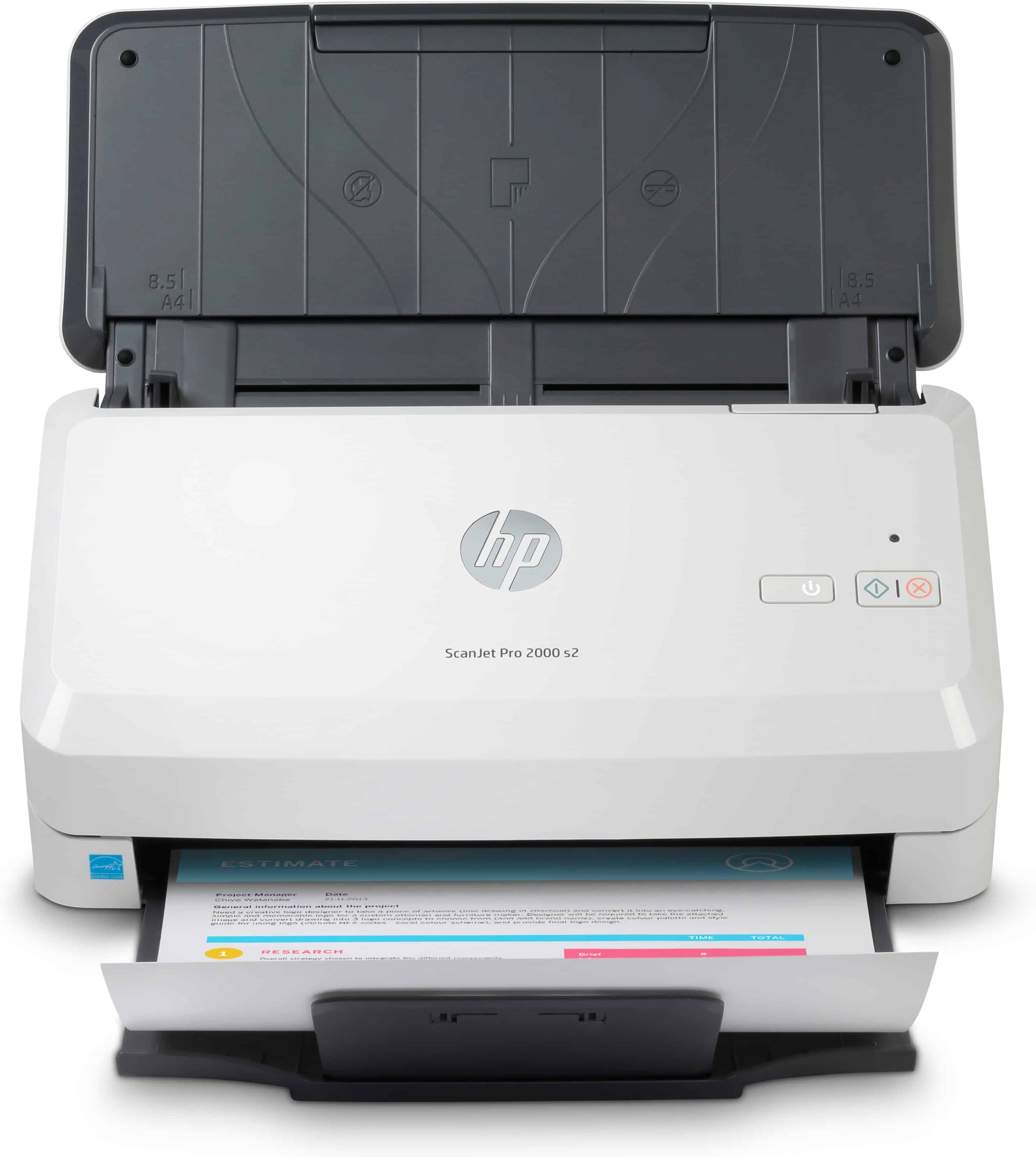 HP Scanjet Pro 2000 s2 Sheet-feed Scanner Paginascanner 600 x 600 DPI A4 Zwart, Wit (6FW06A#B19) thumbnail