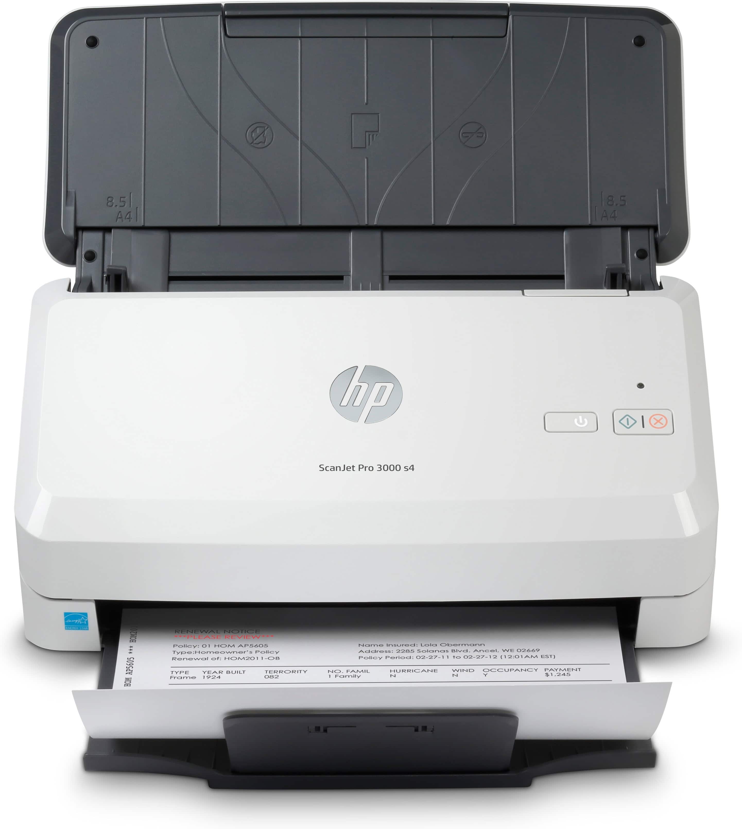 HP Scanjet Pro 3000 s4 Paginascanner 600 x 600 DPI A4 Zwart, Wit (6FW07A#B19) thumbnail