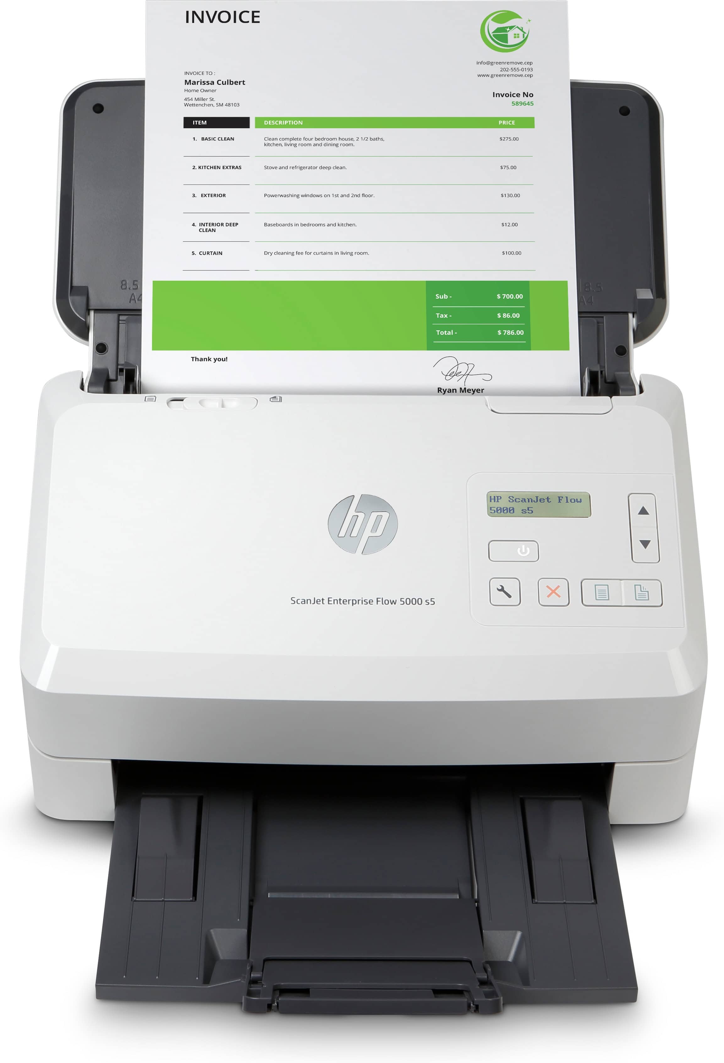 HP Scanjet Enterprise Flow 5000 s5 Paginascanner 600 x 600 DPI A4 Wit (6FW09A#B19) thumbnail