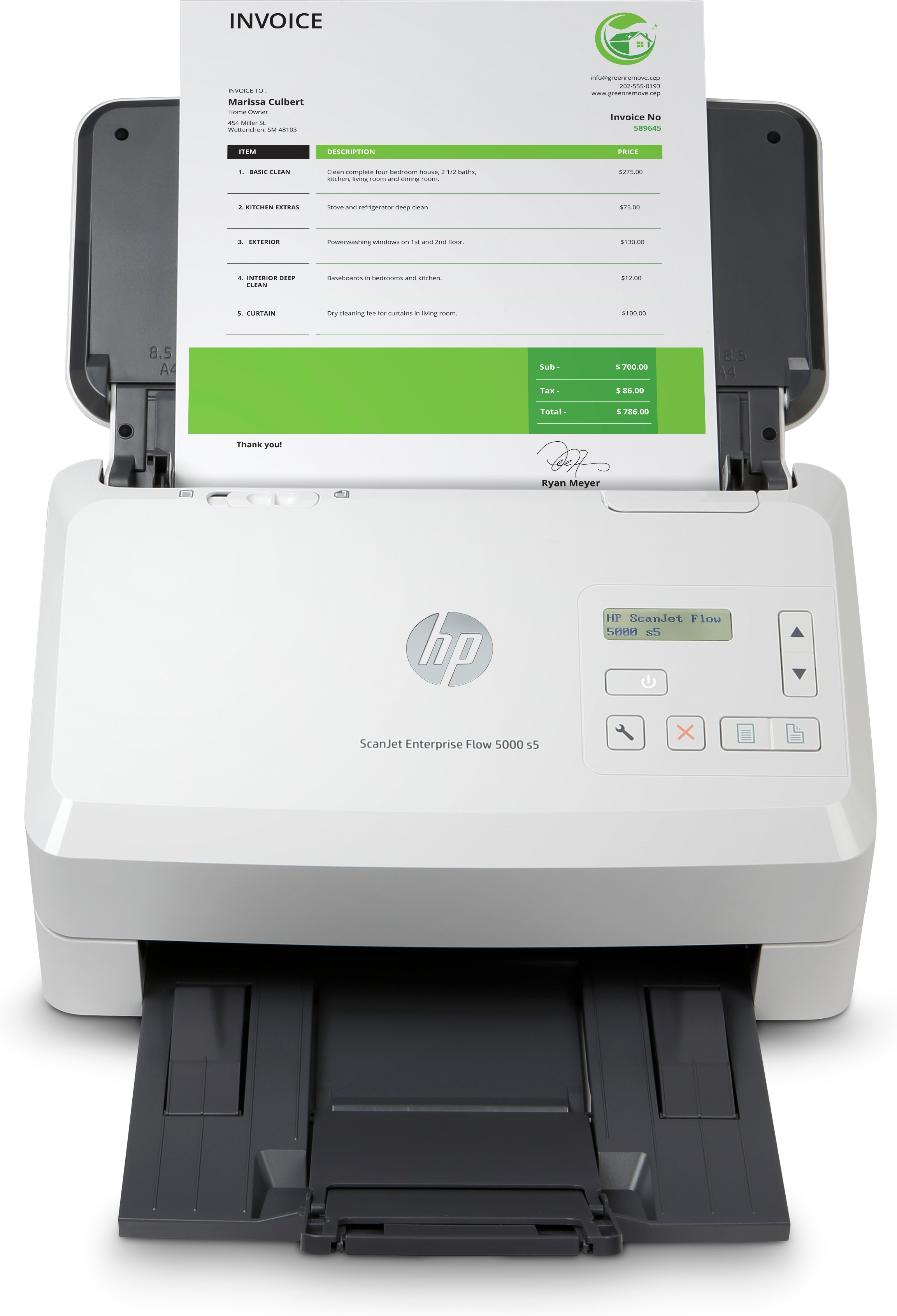 HP Scanjet Enterprise Flow 5000 s5 Paginascanner 600 x 600 DPI A4 Wit (6FW09A#B19) thumbnail