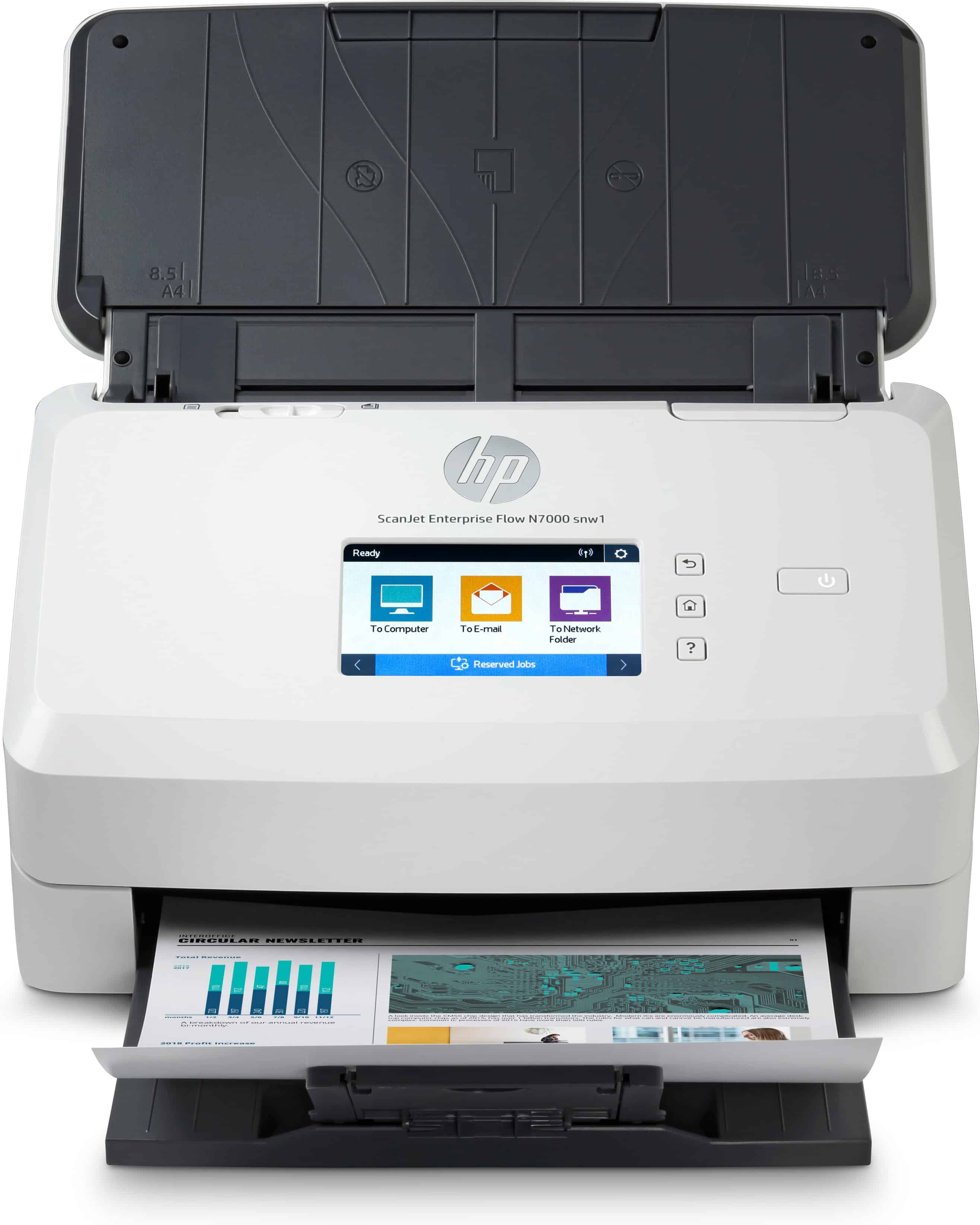 HP Scanjet Enterprise Flow N7000 Paginascanner 600 x 600 DPI A4 Wit (6FW10A#B19) thumbnail