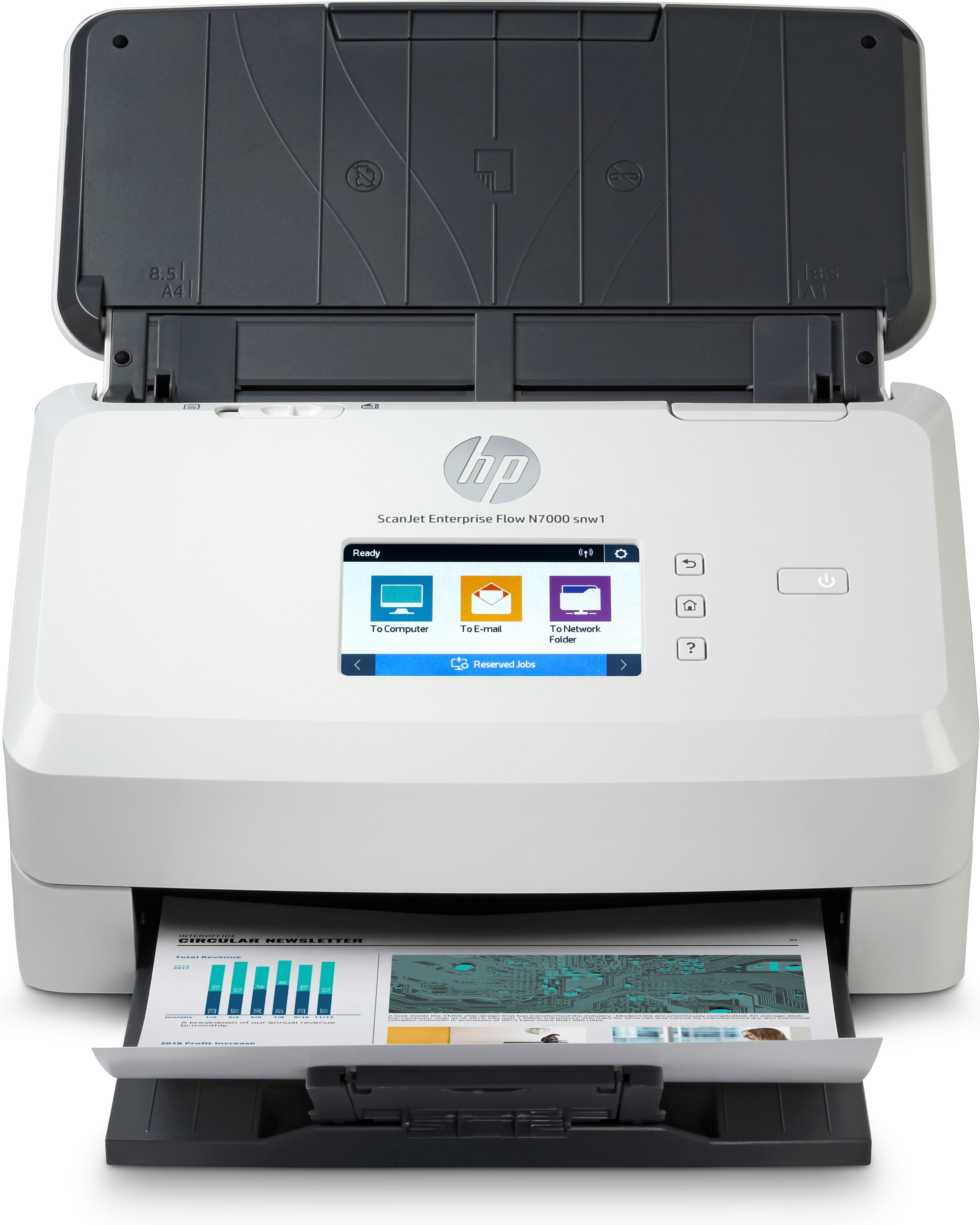 HP Scanjet Enterprise Flow N7000 Paginascanner 600 x 600 DPI A4 Wit (6FW10A#B19) thumbnail
