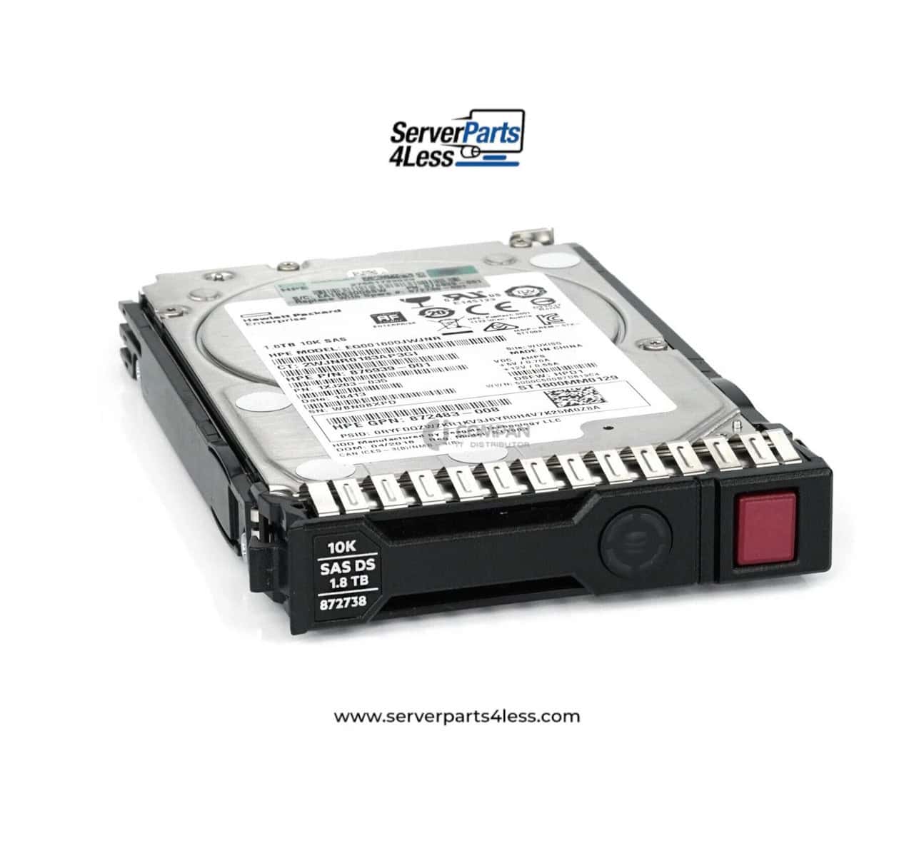 HPE SPARE HDD 1.8TB 10K SAS 2.5 12G SFF 512e SC (872738-001O) (872738-001O) thumbnail