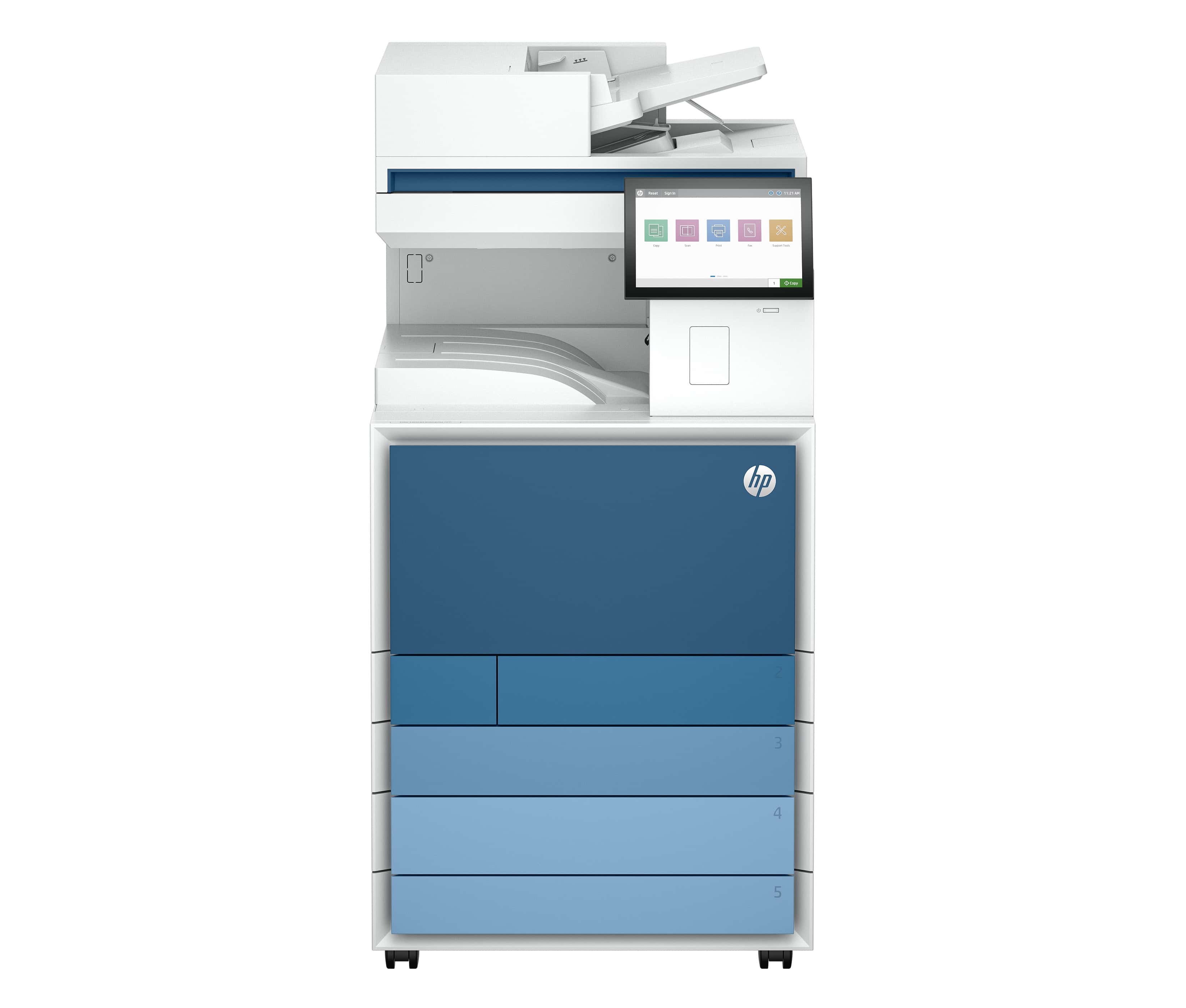 HP LaserJet Enterprise 8801dn Multifunction Kleur Printer, Alleen Ethernet; Dubbelzijdig; Kopieerapparaat, scanner (9S184A#B19) thumbnail