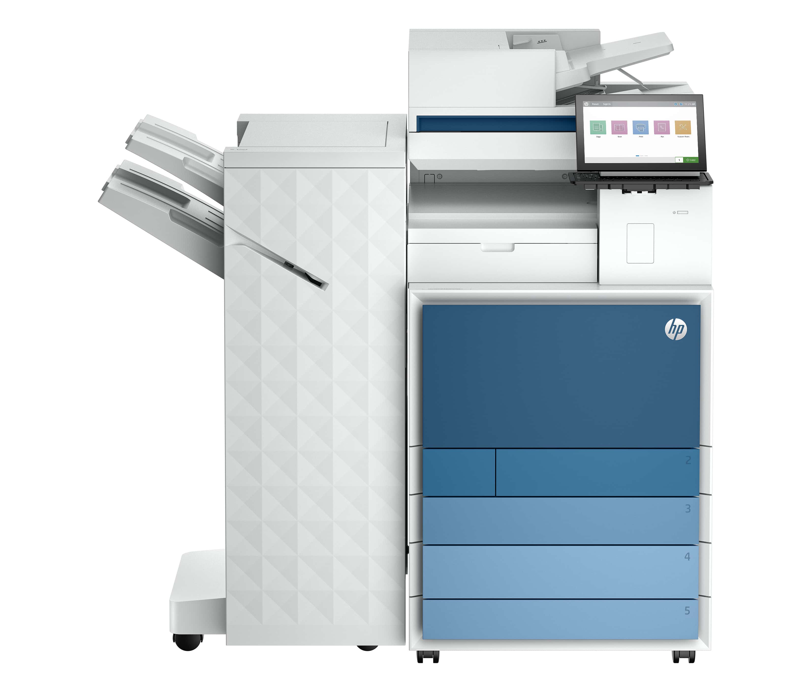 HP LaserJet Enterprise 8801z+ Multifunction Kleur Printer, Alleen Ethernet; Dubbelzijdig; Kopieerapparaat, scanner (AQ1E2A#B19) thumbnail