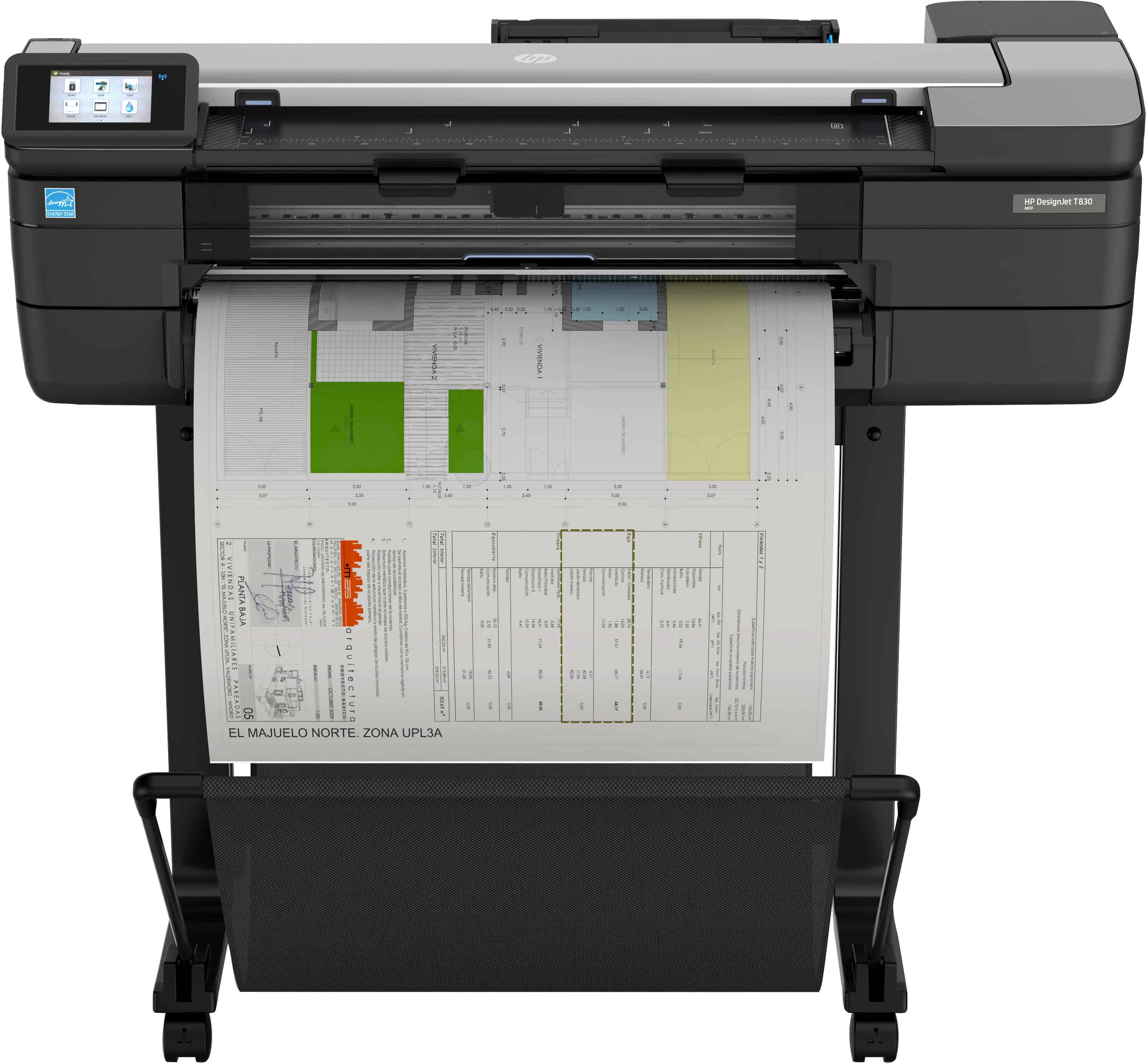 HP Designjet T830 24-inch multifunctionele printer (F9A28D#B19) thumbnail