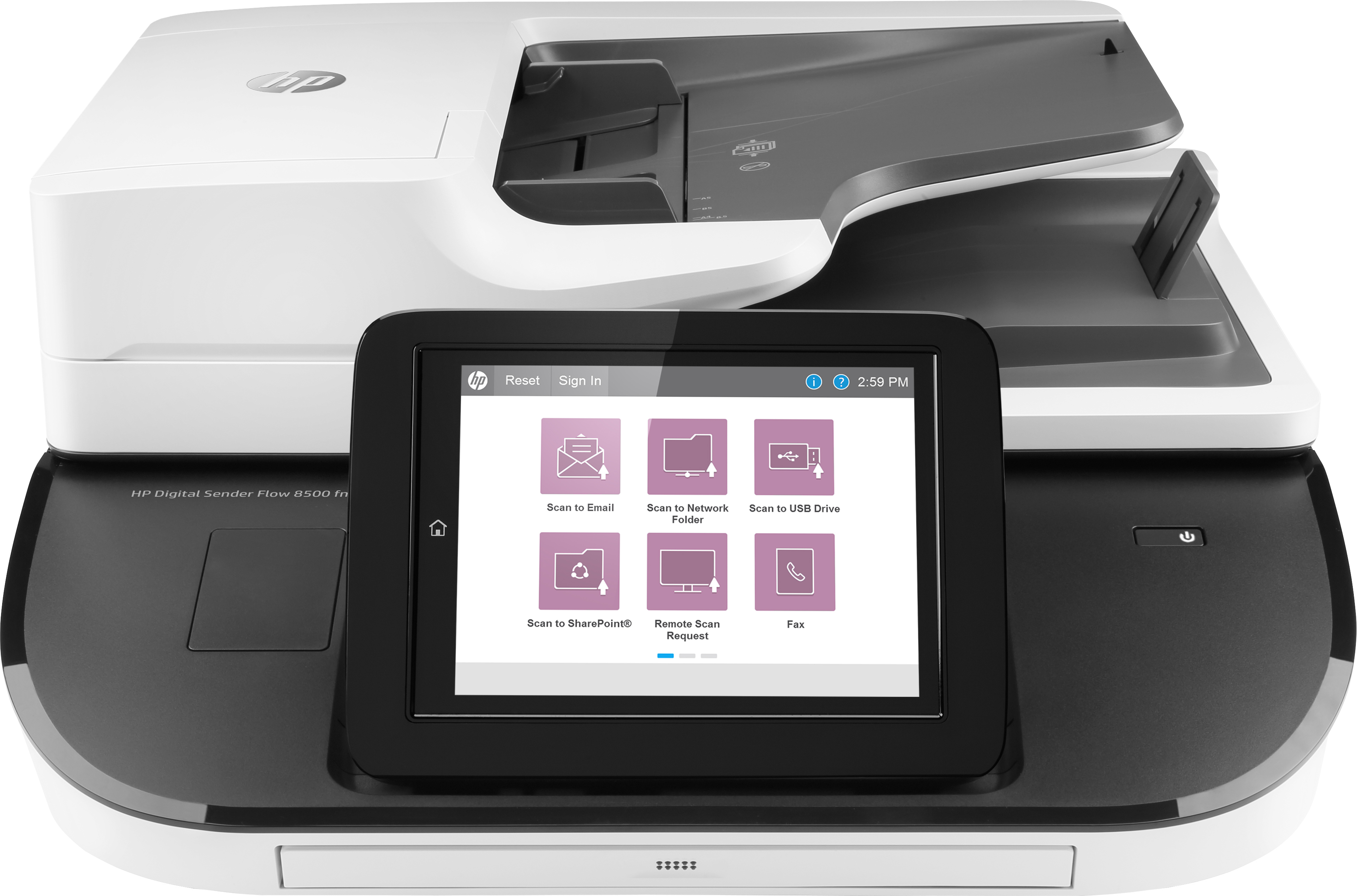 HP Flow 8500 fn2 Flatbed-/ADF-scanner 600 x 600 DPI (L2762A#B19) thumbnail