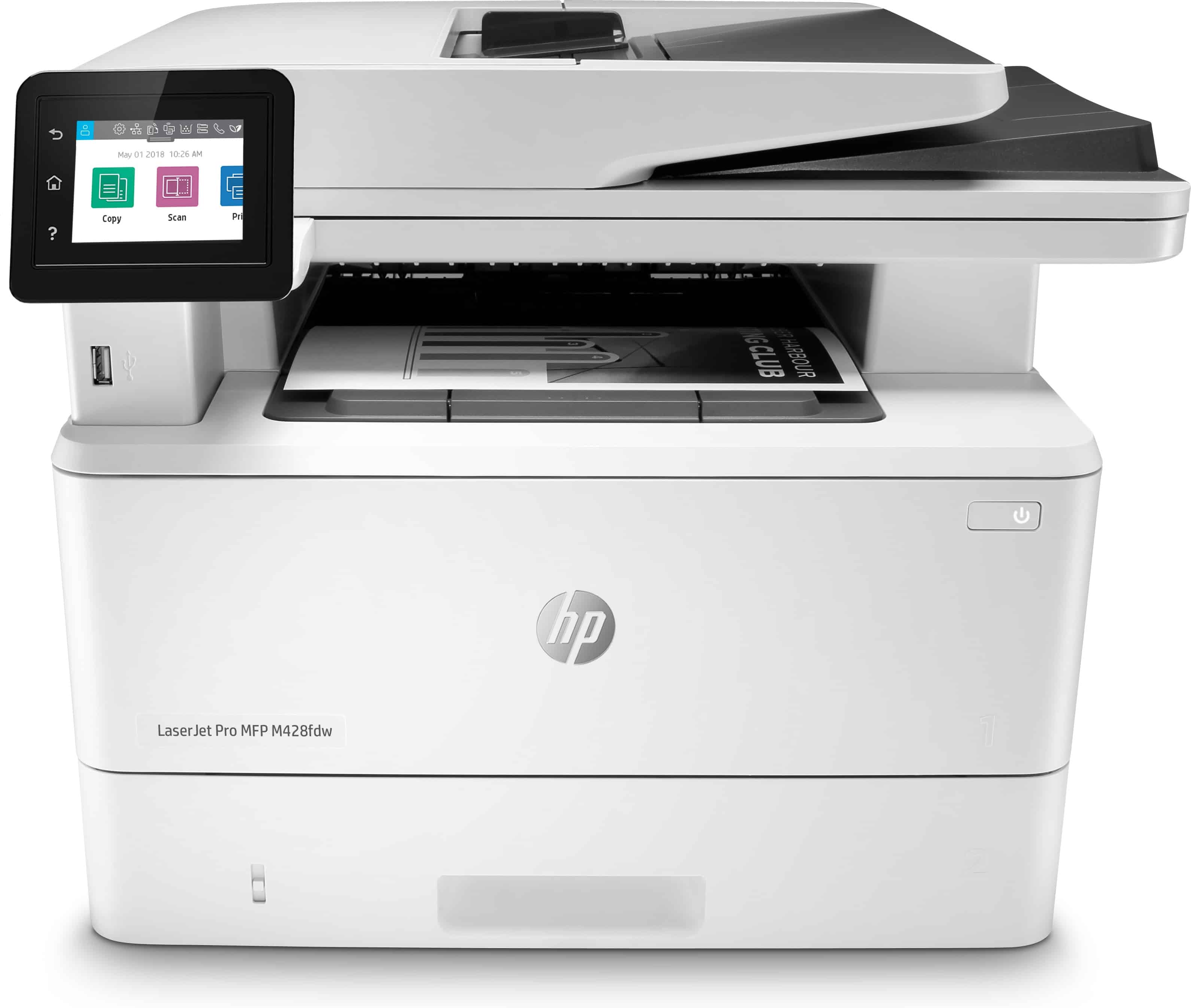 HP LaserJet Pro MFP M428fdw, Printen, kopiëren, scannen, fax, e-mail, Scannen naar e-mail; Dubbelzijdig scannen (W1A30A#B19) thumbnail