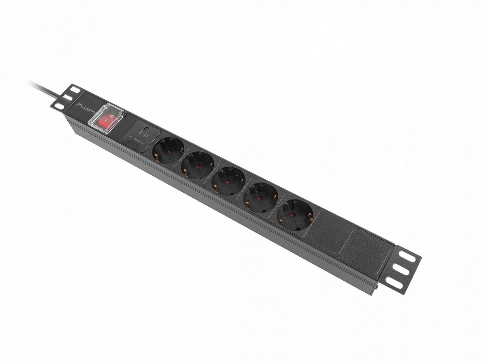 LANBERG 19 PDU-Steckdosenleiste 1U 6xfranz.St. 10A 2,0m C14 (PDU-06E-0200-IEC-BK) thumbnail