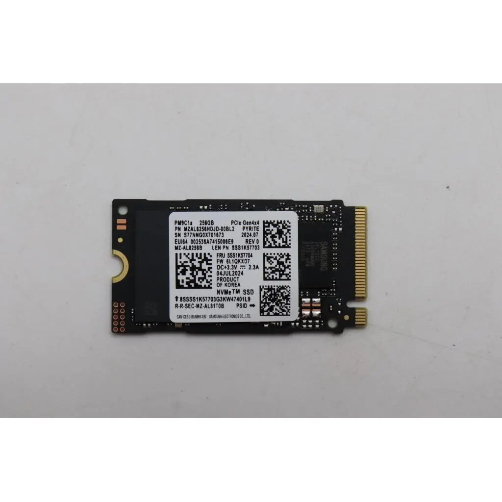 Lenovo 256GB M.2 2242 PCIe Gen4 SSD (5SS1K57704) (5SS1K57704) thumbnail