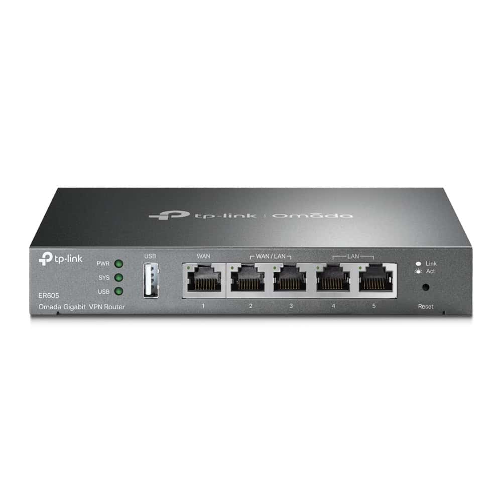 TP-Link Omada ER605 bedrade router Gigabit Ethernet Zwart (TL-R605) thumbnail