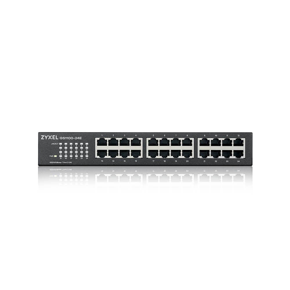 Zyxel GS1100-24Ev4 Unmanaged + 24 port Gigabit Unmanaged Switch v4 (GS1100-24E-EU0104F) thumbnail