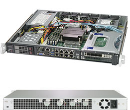 Supermicro SuperServer 1019C-FHTN8 Intel C246 LGA 1151 (Socket H4) Rack (1U) Zwart (SYS-1019C-FHTN8) thumbnail