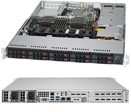 Supermicro SuperServer 1029P-WTRT Intel C622 LGA 3647 (Socket P) Rack (1U) Zwart (SYS-1029P-WTRT) thumbnail