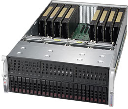 Supermicro SYS-4029GP-TRT2 server barebone Intel C622 LGA 3647 (Socket P) Rack (5U) Zwart (SYS-4029GP-TRT2) thumbnail