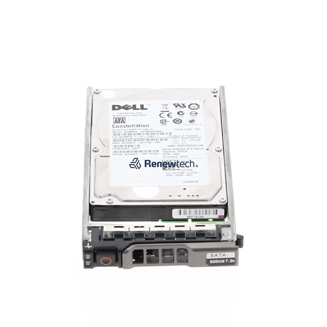 Dell 500GB SATA II hard drive, (C9781-RFB) thumbnail