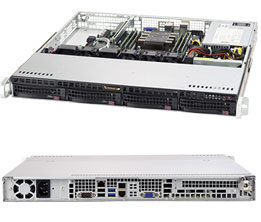 Supermicro SuperServer 5019P-M Intel® C621 LGA 3647 (Socket P) Rack (1U) Zwart (SYS-5019P-M) thumbnail