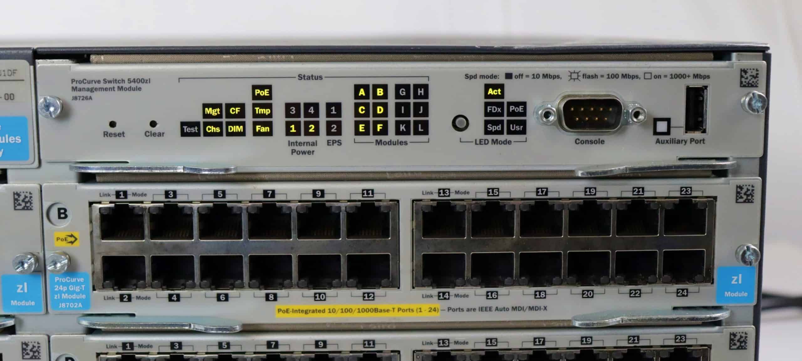 HP Procurve switch Mgmt module (J8726A-RFB) thumbnail