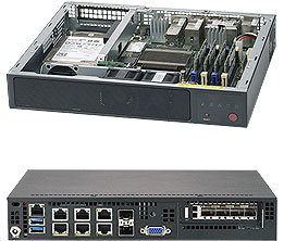 Supermicro SuperServer E300-9A Intel SoC BGA 1310 Rack (1U) Zwart (SYS-E300-9A) thumbnail