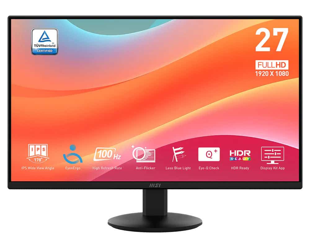 MSI Pro MP272L 27 VA 1920 x 1080 (Full HD) DisplayPort HDMI 100 Hz (PRO MP272L) thumbnail