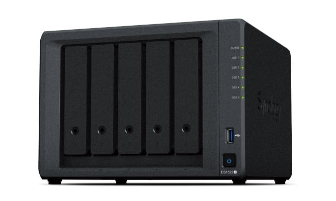 Synology DiskStation DS1522+ data-opslag-server NAS Tower Ethernet LAN Zwart R1600 (DS1522+) thumbnail