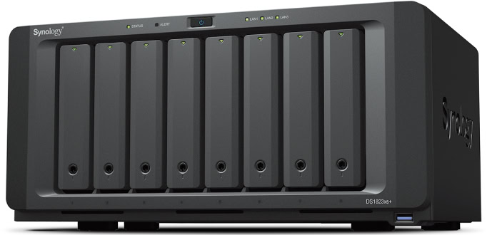 Synology DiskStation DS1823XS+ data-opslag-server NAS Tower Ethernet LAN Zwart V1780B (DS1823XS+) thumbnail