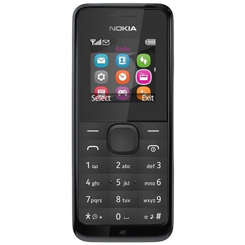 Nokia 105 Dual SIM GSM Zwart (A00025950) thumbnail