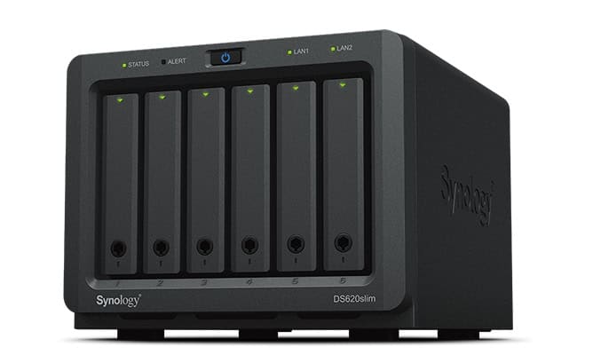 Synology DiskStation DS620SLIM data-opslag-server NAS Desktop Ethernet LAN Zwart J3355 (DS620SLIM) thumbnail