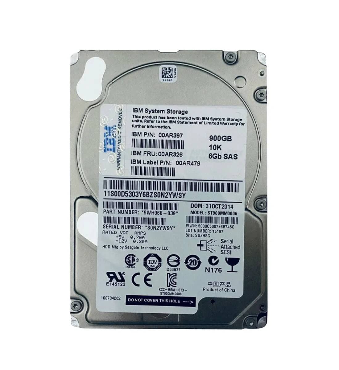 Dell 900GB 10K 6G SAS 2.5 SED (TNX32_DELL-RFB) thumbnail