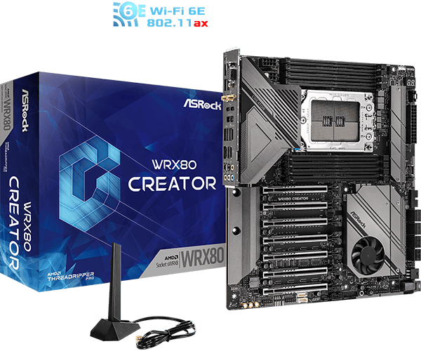 ASRock Motherboard WRX80 CREATOR R20 (WRX80 CREATOR R2.0) thumbnail